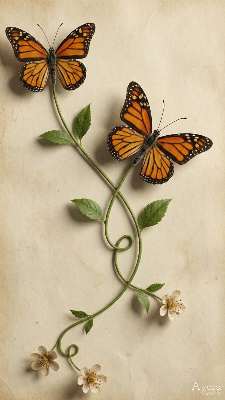 Vintage Botanical Monarchs
