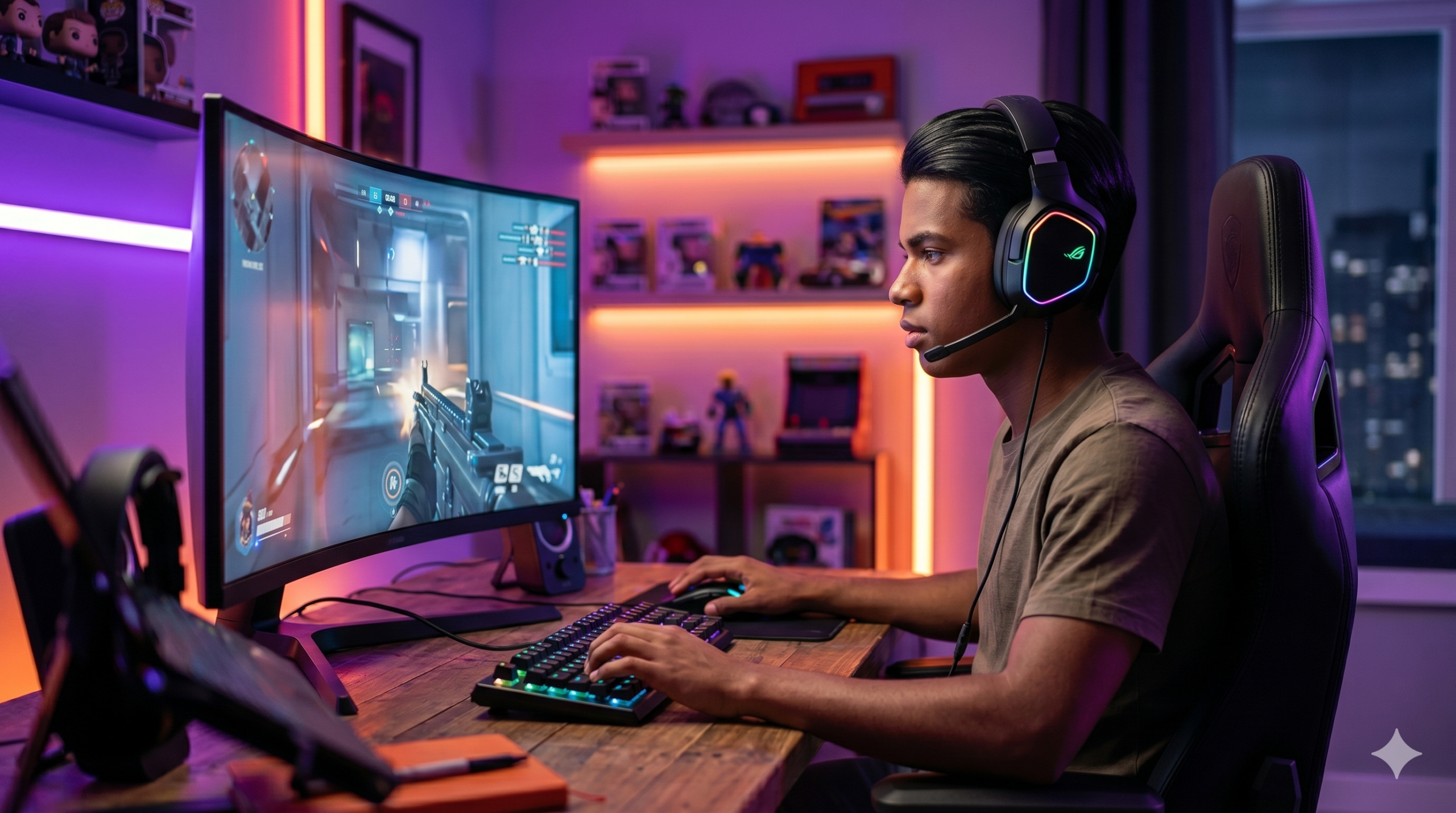 Cinematic RGB Gaming Setup